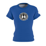 ThatXpression Fashion Train Hard Badge Blue Women's T-Shirt-RL