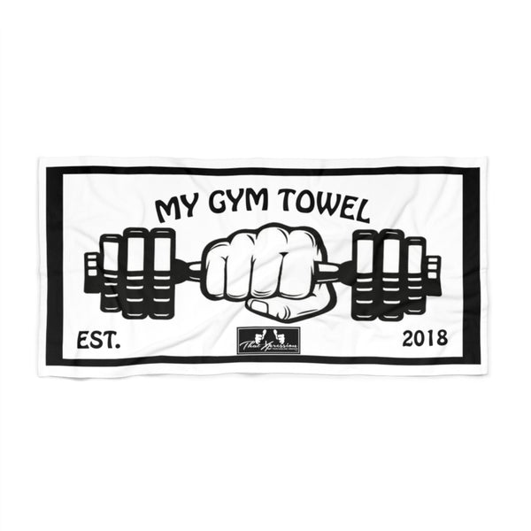 ThatXpression Fashion Train Hard And Takeover My Gym Fitness Beach Towel 2PTFY