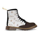 ThatXpression Fashion's Elegance Collection X3 White and Brown Men's Boots