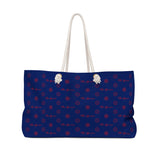 ThatXpression Fashion's Elegance Collection Red and Navy Designer Weekender Bag