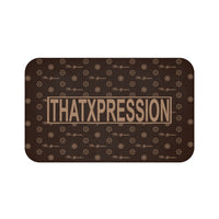 ThatXpression Fashion Brown and Tan Center Brand Bathroom Bath Mat