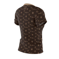 ThatXpression Fashion's Elegance Collection Brown and Tan Box Women's T-Shirt