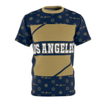 ThatXpression Elegance Men's Navy Gold Los Angeles S13 Designer T-Shirt