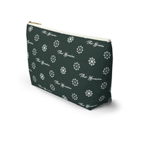 ThatXpression Fashion's Elegance Collection Green and White Accessory Pouch