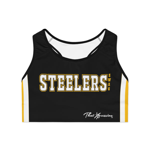 ThatXpression's Steelers Sports Themed Sports Bra