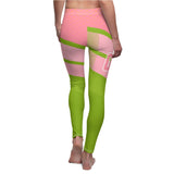 ThatXpression Ai10 Pink Green 08 Spandex Leggings