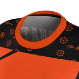 ThatXpression Elegance Women's Black Orange Cincinnati S12 Designer T-Shirt