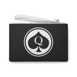 Queen Of Spades Collection Black Clutch Bag