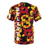 ThatXpression Fashion Ultimate Camo Red Gold Black Unisex T-shirt JU23I