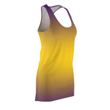 ThatXpression Fashion B2S Purple Gold Designer Tunic Racerback Dress