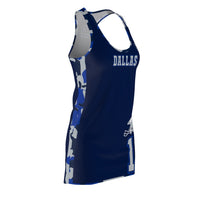 ThatXpression Fashion Dallas Home Team Camo Racerback Jersey Dress