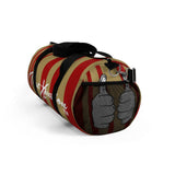 ThatXpression Train Hard & Takeover Gym Fitness Stylish Red Gold Duffel Bag