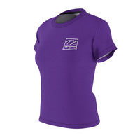 ThatXpression Fashion Train Hard Badge Purple Women's T-Shirt-RL