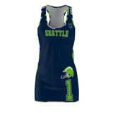 ThatXpression Fashion Seattle Home Team Camo Racerback Jersey Dress