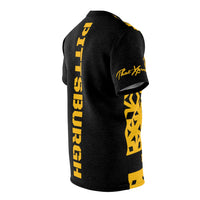Pittsburgh Home Team Sports Themed Black Yellow Unisex T-shirt