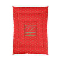 ThatXpression Fashion TX Designer Red and Tan Comforter