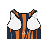 ThatXpression Auburn Striped Sports Bra