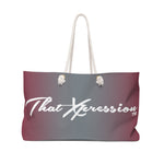 ThatXpression Fashion Stylish Crimson Red & Gray Weekender Bag R27KB