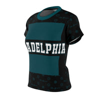 ThatXpression Elegance Women's Green Black Philadelphia S12 Designer T-Shirt