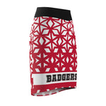ThatXpression Badgers Themed Fan Fitted Pencil Skirt 1YZF2