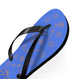 ThatXpression Fashion's TX2 Elegance Collection Royal and Tan Designer Unisex Flip Flops