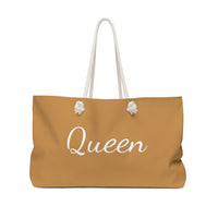 Queen Of Spades Stylish Tan Weekender Bag