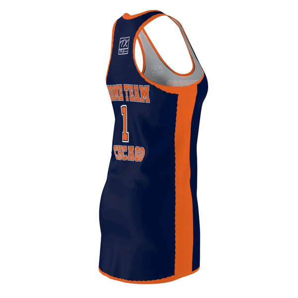 ThatXpression Fashion Chicago Home Team Racerback Jersey Dress ThatXpression Fashion Chicago Home Team Racerback Jersey Dress