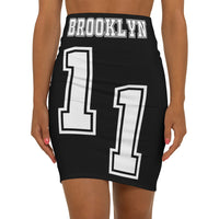 ThatXpression's Brooklyn 11 Black White Women's Mini Skirt