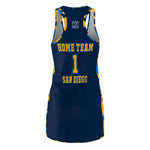 ThatXpression Fashion San Diego Home Team Camo Racerback Jersey Dress