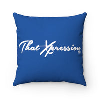 Train Hard And Takeover Blue(CF) Square Pillow