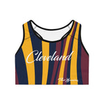 ThatXpression Cleveland Striped Sports Bra