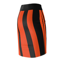 ThatXpression Fashion Cincinnati Savage Striped Themed Women's Pencil Skirt 1YZF2