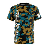 ThatXpression Fashion Gold Teal Black Ultimate Camo Unisex T-shirt XZ3T