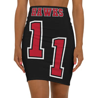 ThatXpression's Hawks 11 Black Green Women's Mini Skirt