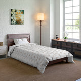 ThatXpression Fashion Designer White and Tan Comforter