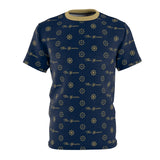 ThatXpression Elegance Men's Navy Gold S12 Designer T-Shirt