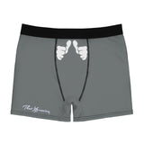 ThatXpression Fashion Big Fist Collection Gray Men's Boxer Briefs N502X