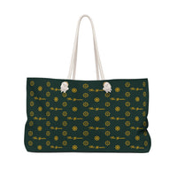 ThatXpression Fashion's Elegance Collection Gold and Green Designer Weekender Bag