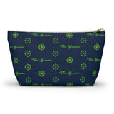 ThatXpression Fashion's Elegance Collection Navy and Green Accessory Pouch