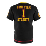 ThatXpression Fashion Home Team Atlanta Black Yellow #1 Fan Shirt