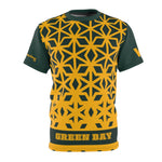 Green Bay Home Team Sports Themed Black Teal Unisex T-shirt