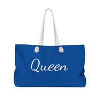 Queen Of Spades Stylish Blue Weekender Bag