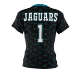 ThatXpression Elegance Women's Black Teal Jaguars S12 Designer T-Shirt