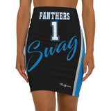 ThatXpression's Panthers Swag Women's Sports Themed Mini Skirt