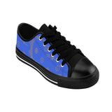 ThatXpression Fashion's Elegance Collection Blue and Tan Men's Sneakers