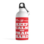 ThatXpression Keep Calm Motivational Gym Fitness Yoga Outdoor Stainless Water Bottle