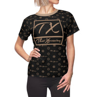 ThatXpression Fashion's Elegance Collection Black and Tan Boxed Women's T-Shirt