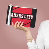 ThatXpression Fashion's Elegance Collection Black & Red Kansas City Designer Clutch Bag