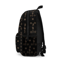 ThatXpression Fashion's TX75 Elegance Collection Designer Black and Tan Backpack