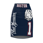 ThatXpression's Boston Women's Baseball Pencil Skirt